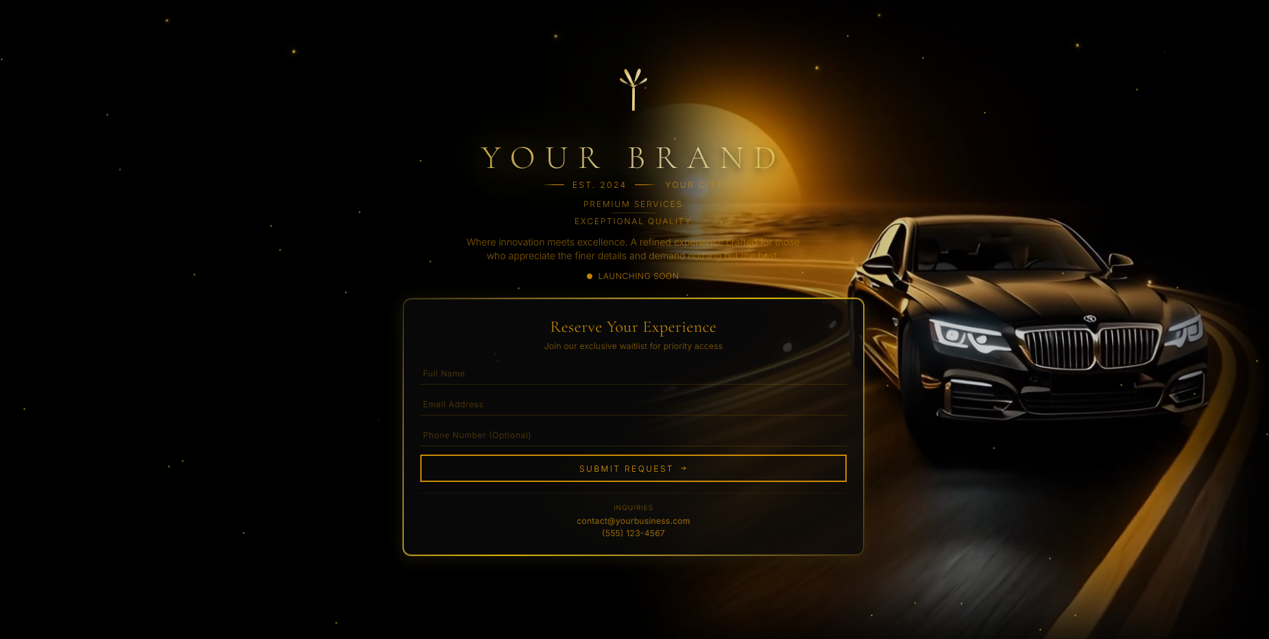 Luxury Pro - Coming Soon Page