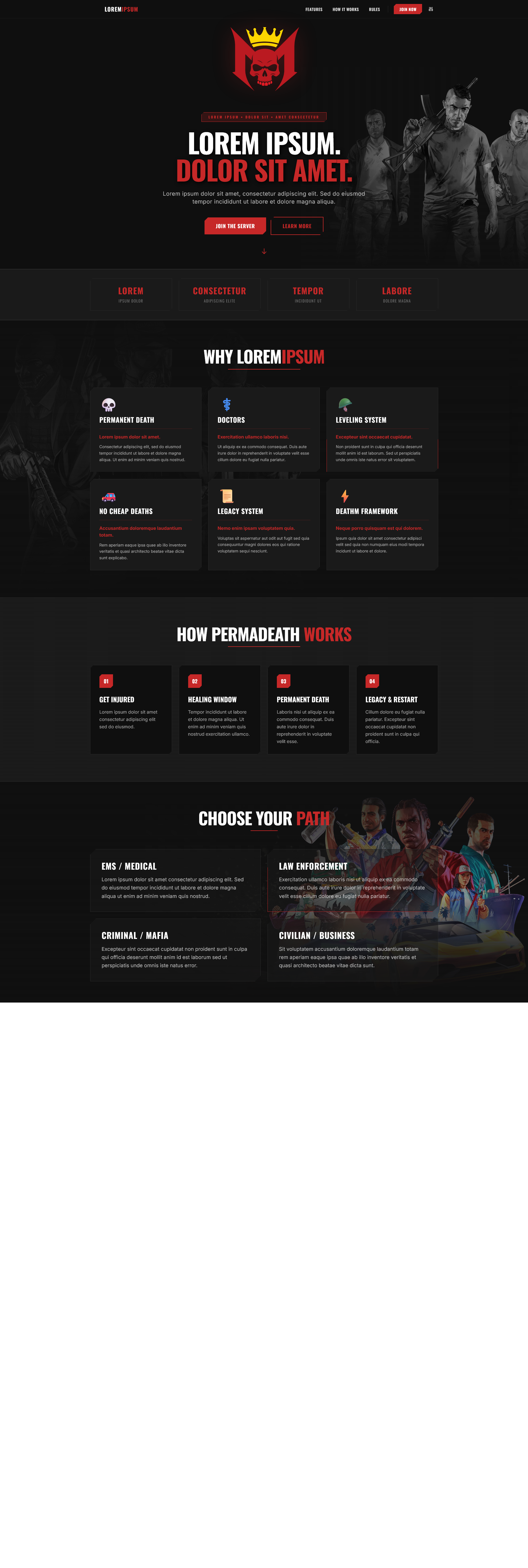 DEATHM - GTA 5 Landing Page